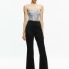 Alice and Olivia Ceresi Sequin Bandeau Crop Top + Maeve Sequin Slip Skirt | Matching Sets