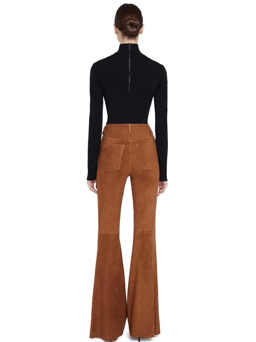 Alice and Olivia Brent High Waisted Suede Pant | Pants