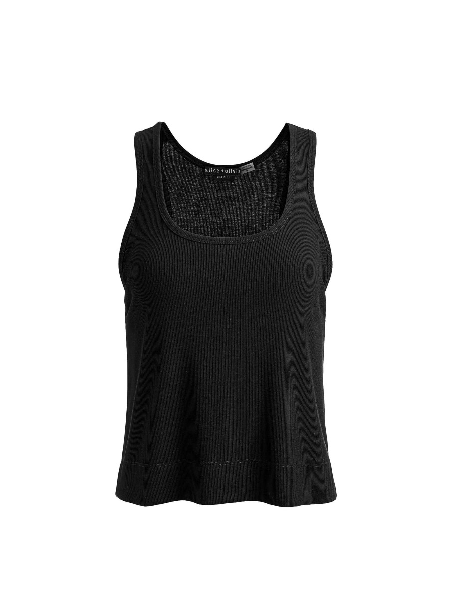 Alice and Olivia Avril Boxy Tank | Tops