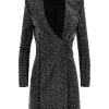 Alice and Olivia Guenda Embellished Curved Neckline Blazer Dress | Dresses