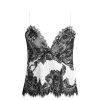 Alice and Olivia Katja Cutaway Lace Slip Top | Tops