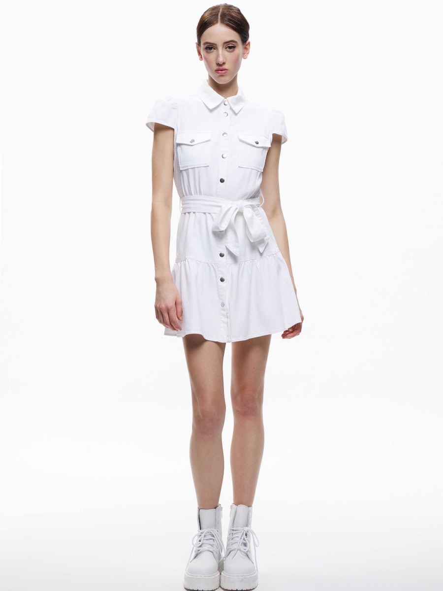 Alice and Olivia Miranda Mini Denim Dress | Dresses