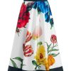 Alice and Olivia Earla High Rise Flared Midi Skirt | Skirts