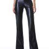 Alice and Olivia Teeny Vegan Leather Side Slit Pant | Pants