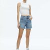 Alice and Olivia Han High Rise Wide Waistband Short | Shorts