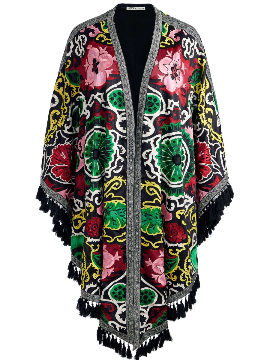 Alice and Olivia Nadine Embellished Shawl | Jackets + Coats