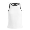 Alice and Olivia Mirtha Ribbed Racerback Tank | Tops