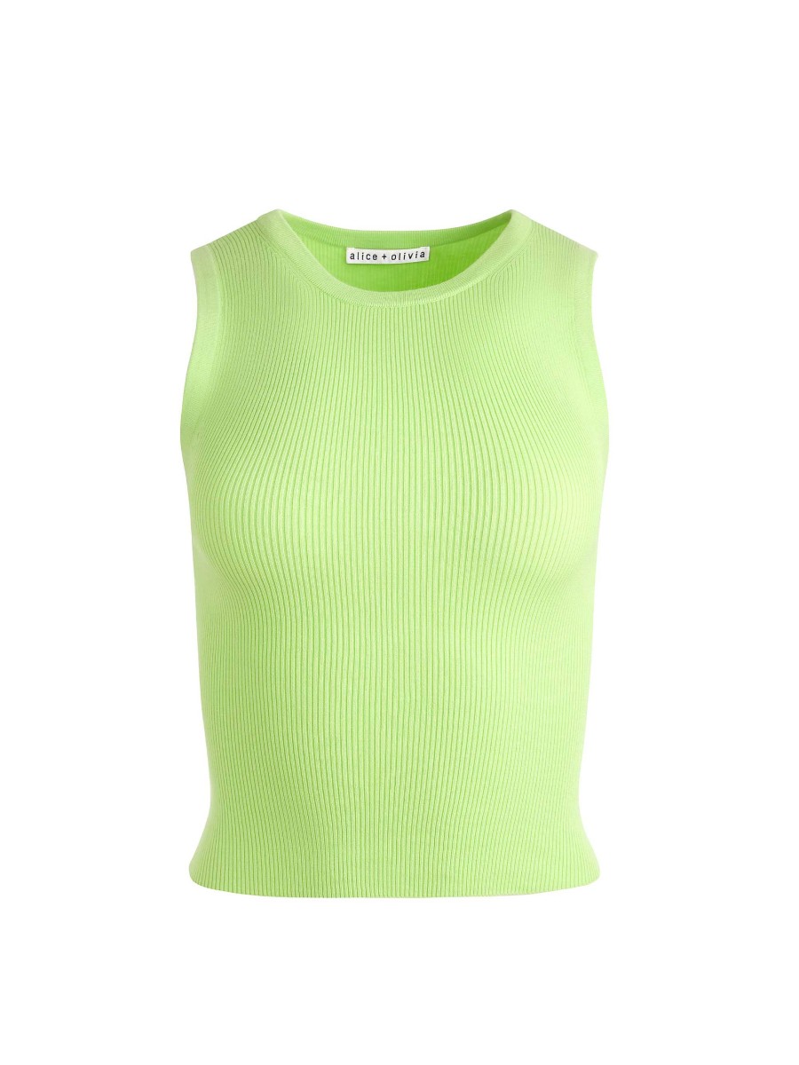 Alice and Olivia Tonita Ribbed Tank | Tops