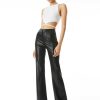 Alice and Olivia Teeny Vegan Leather Flare Pant | Pants