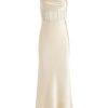 Alice and Olivia Valentina Draped Corset Maxi Dress | Dresses