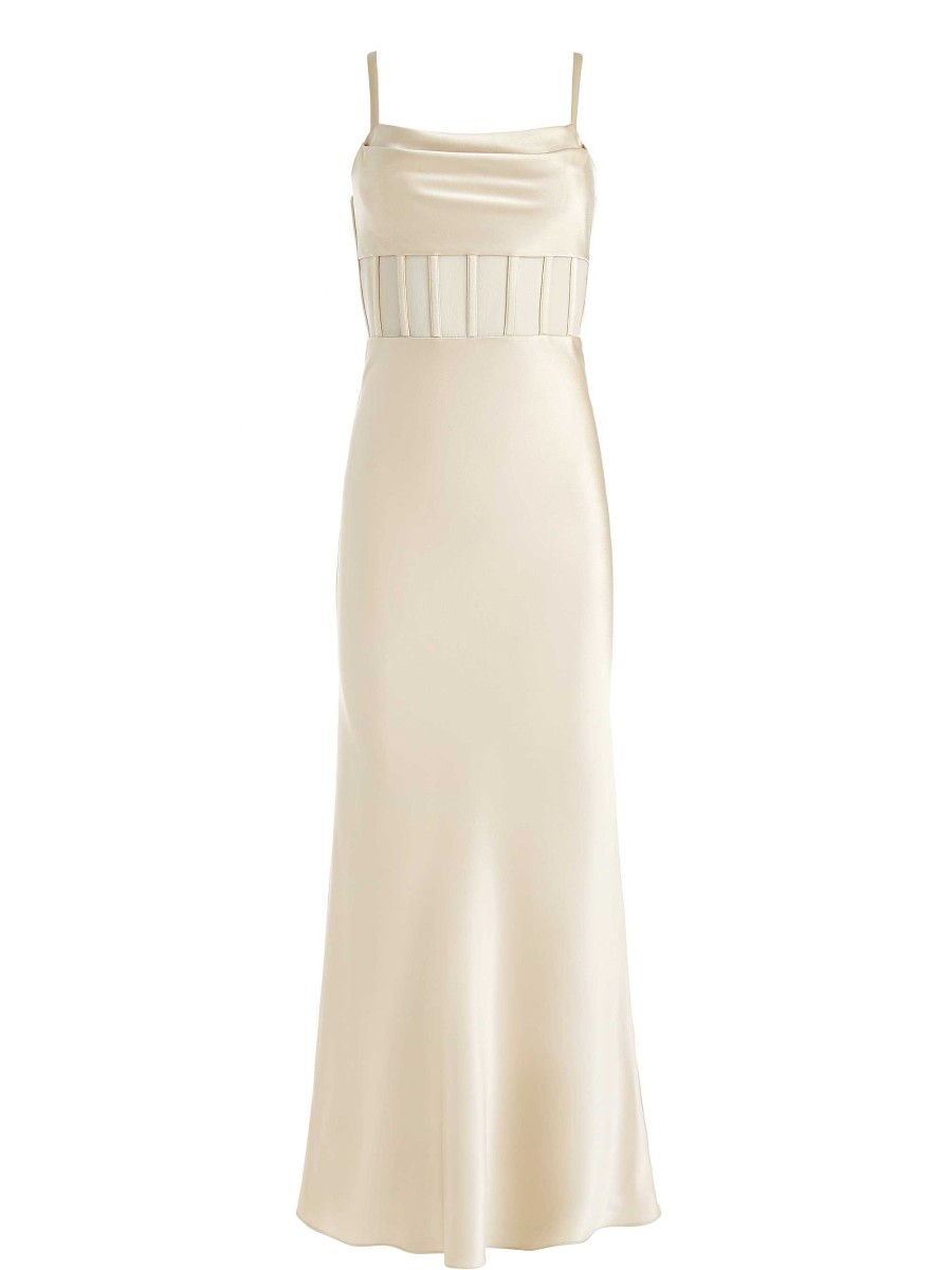 Alice and Olivia Valentina Draped Corset Maxi Dress | Dresses