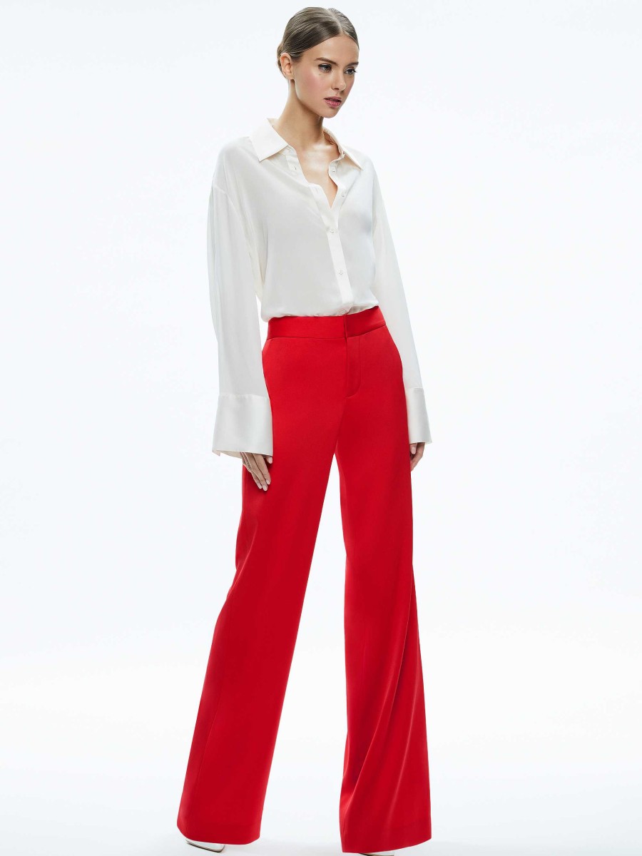 Alice and Olivia Calvin Wide Leg Baggy Trouser | Pants