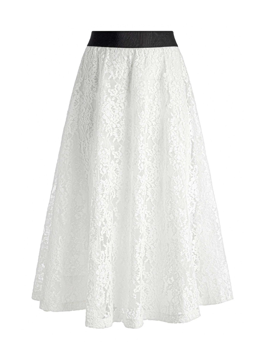 Alice and Olivia Earla Lace Midi Skirt | Skirts