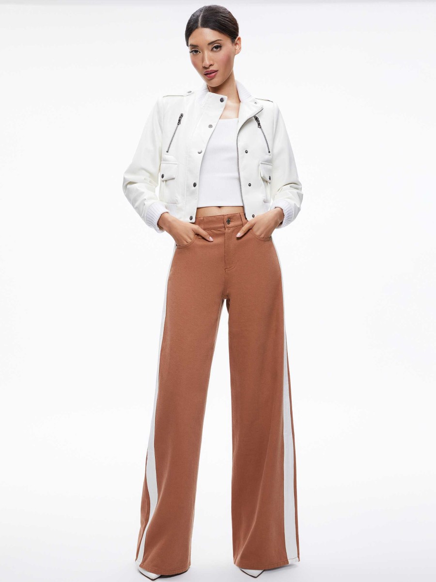 Alice and Olivia Trish Side Stripe Jean | Pants