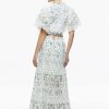 Alice and Olivia Reise Embroidered Tiered Maxi Skirt | Skirts