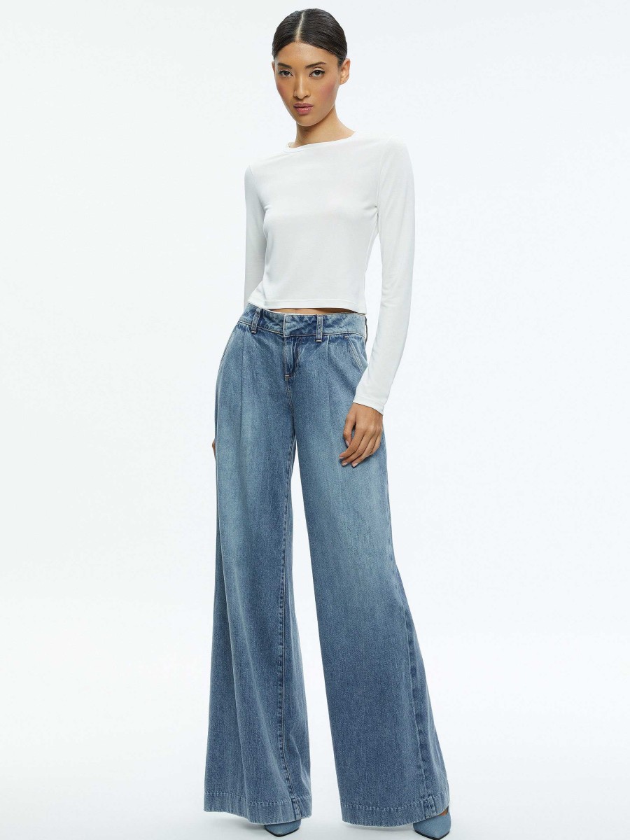 Alice and Olivia Eric Low Rise Jean | Pants