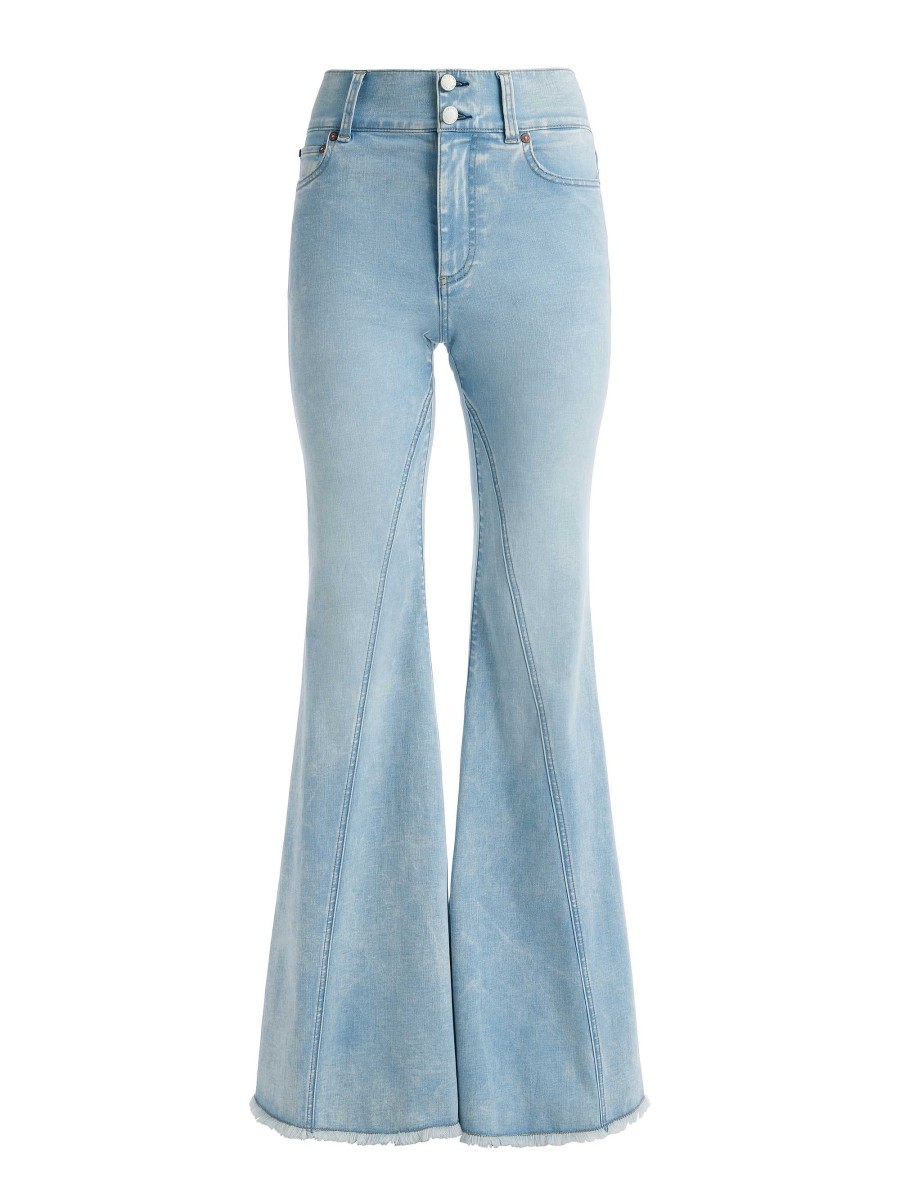 Alice and Olivia Beautiful Seamed Wide Leg Jean | Pants