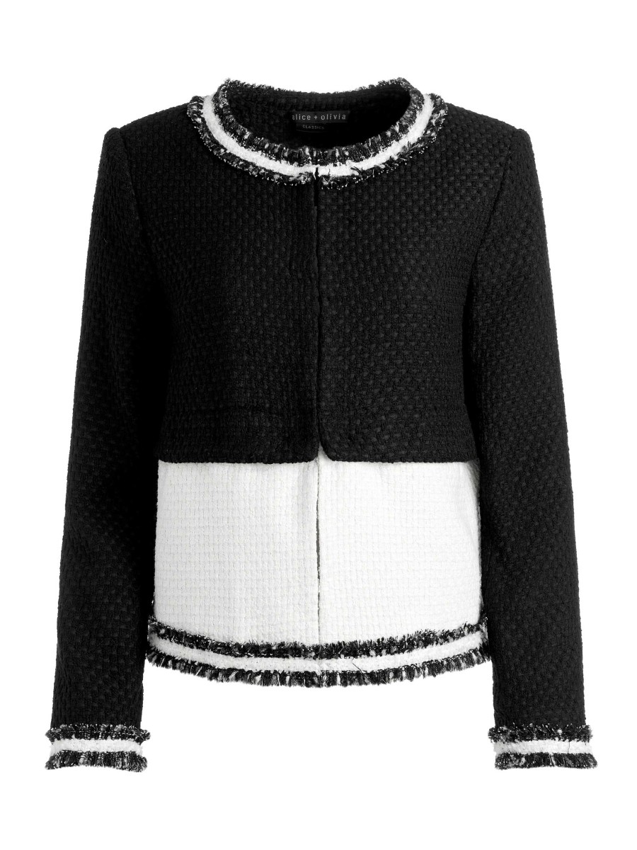 Alice and Olivia Kidman Two-Fer Tweed Jacket | Jackets + Coats