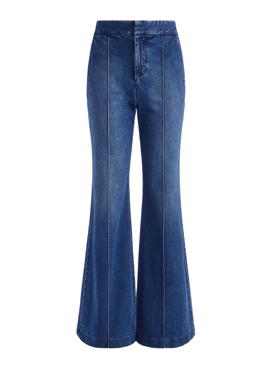 Alice and Olivia Dylan High Waisted Wide Leg Jean | Pants