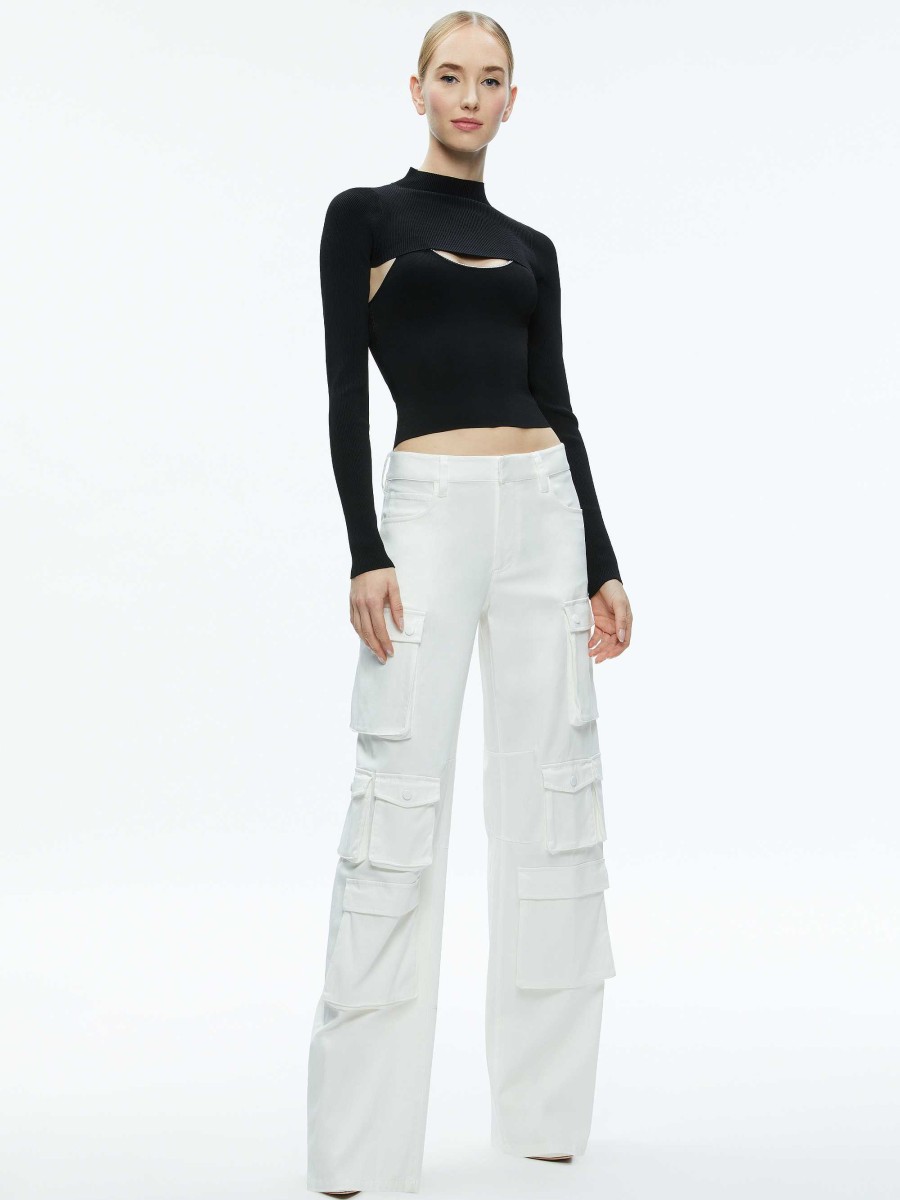 Alice and Olivia Olympia Mid Rise Baggy Cargo Pants | Pants