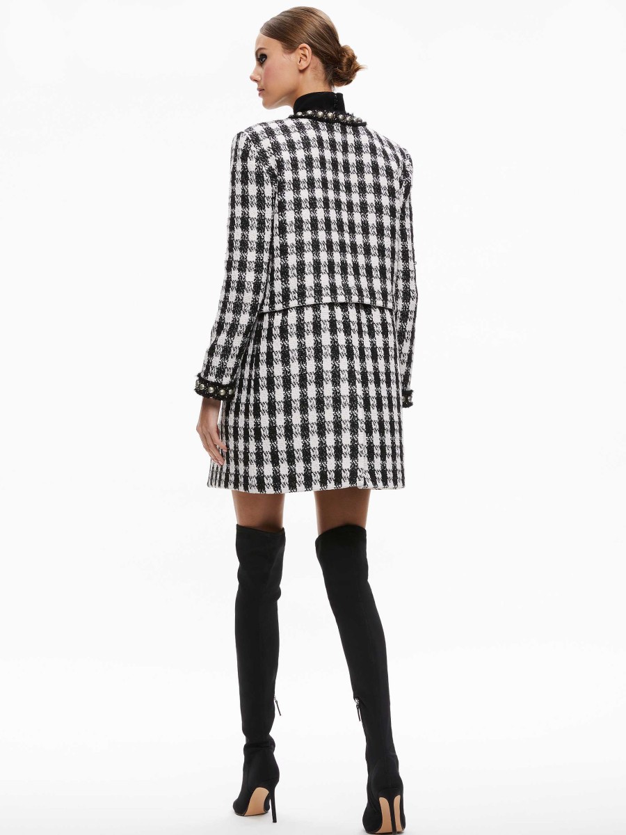 Alice and Olivia Deon Two-Fer Tweed Jacket | Jackets + Coats