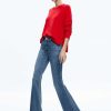 Alice and Olivia Stacey Mid Rise Bell Jean | Pants