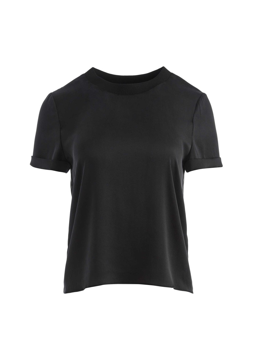 Alice and Olivia Braden Drop Shoulder Tee | Tops