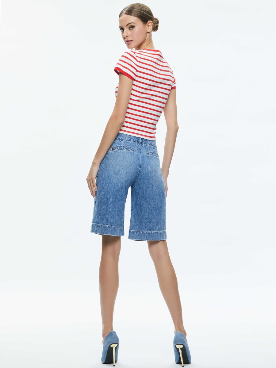 Alice and Olivia Eric Low Rise Bermuda Short | Pants