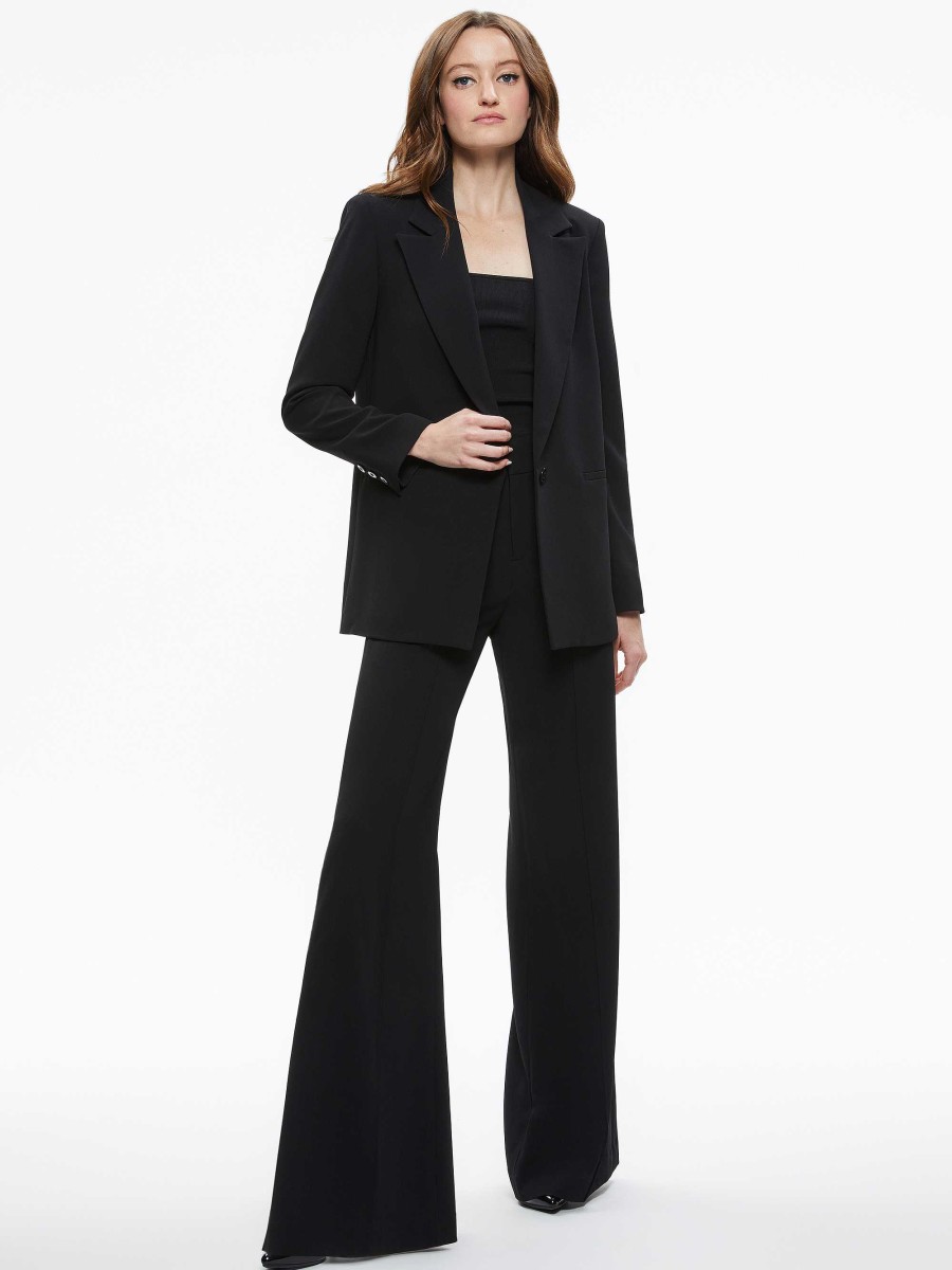 Alice and Olivia Denny Notch Collar Boyfriend Blazer | Jackets + Coats