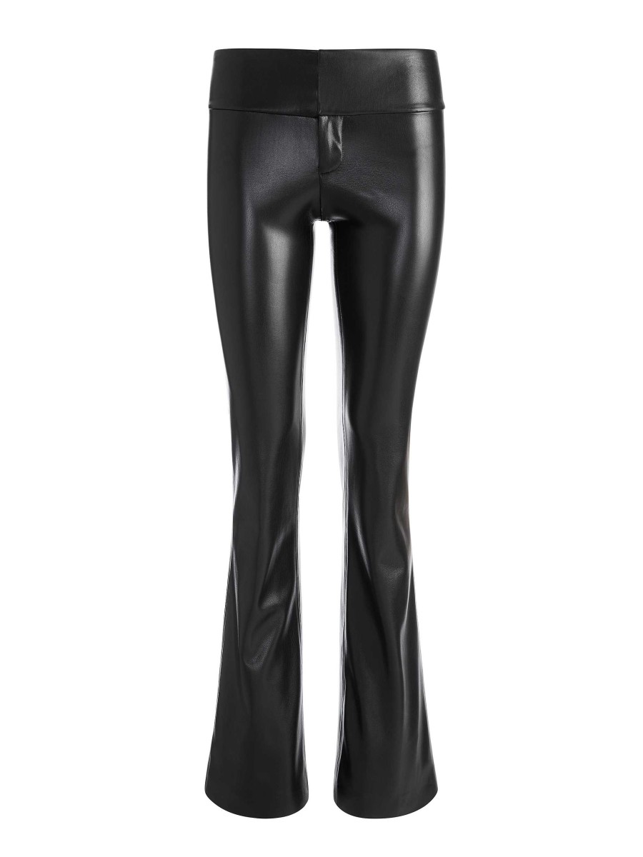 Alice and Olivia Olivia Vegan Leather Bootcut Pant | Pants