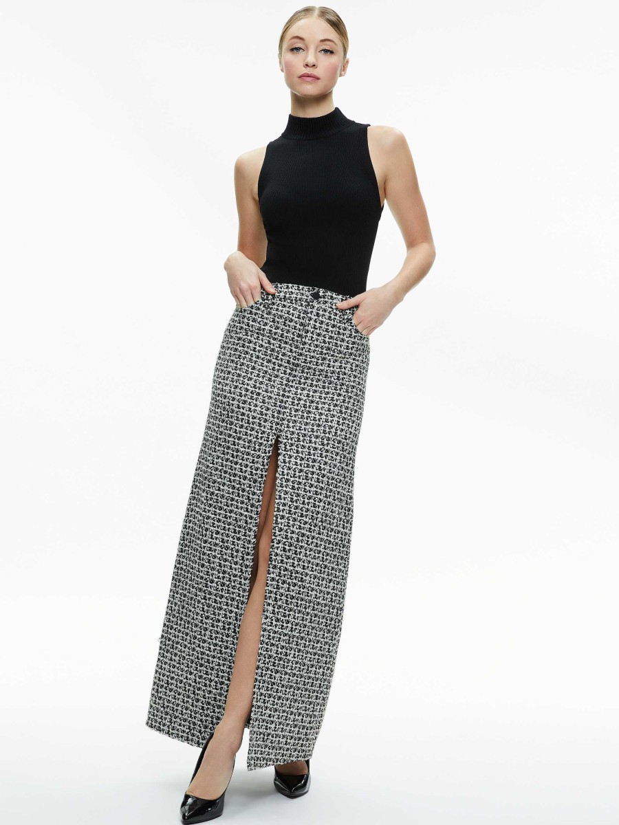 Alice and Olivia Rye Tweed Maxi Skirt | Skirts