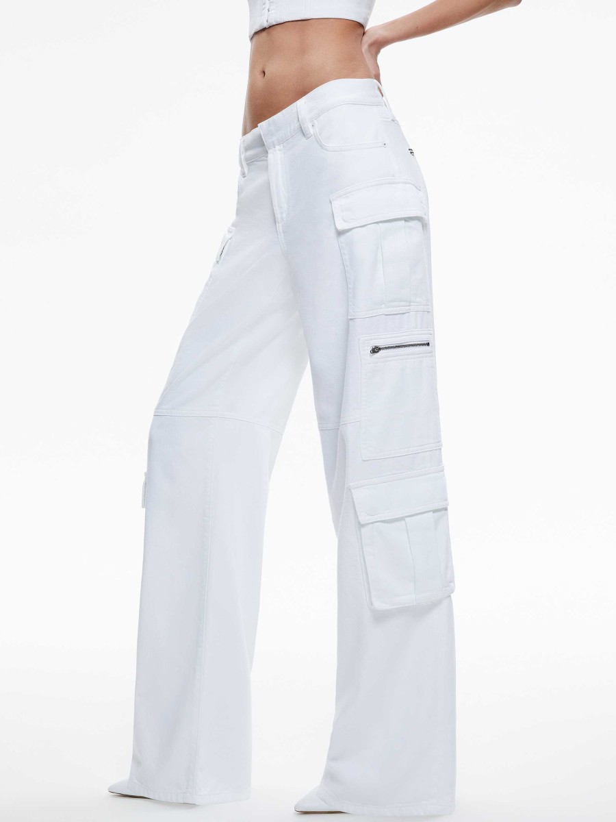 Alice and Olivia Cay Baggy Cargo Jeans | Pants