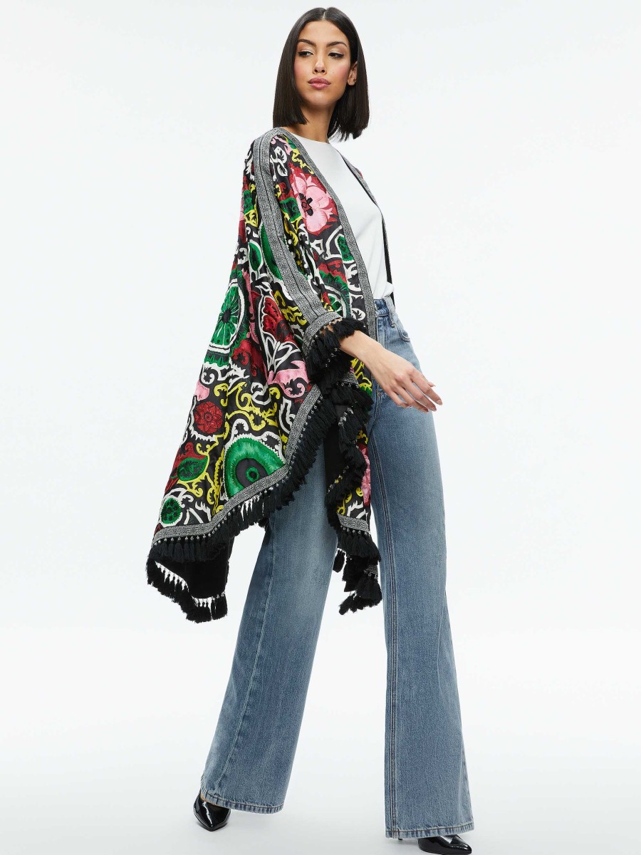 Alice and Olivia Nadine Embellished Shawl | Jackets + Coats