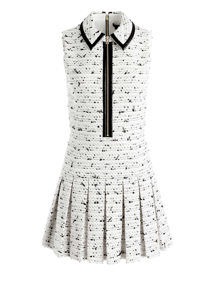 Alice and Olivia Ellis Tweed Box Pleat Dress | Dresses