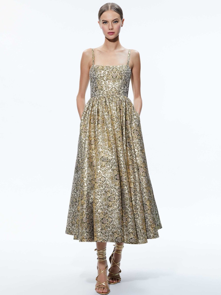 Alice and Olivia Fay Midi Dress | Dresses