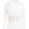 Alice and Olivia Alexia Fitted Sheer Corset Blazer | Jackets + Coats