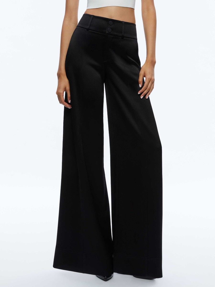 Alice and Olivia Mame High Rise Wide Leg Pant | Pants