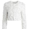 Alice and Olivia Lorna Embellished Cropped Jacket | Jackets + Coats