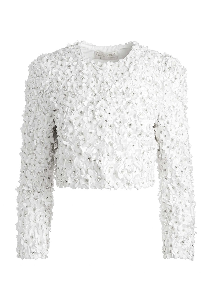 Alice and Olivia Lorna Embellished Cropped Jacket | Jackets + Coats