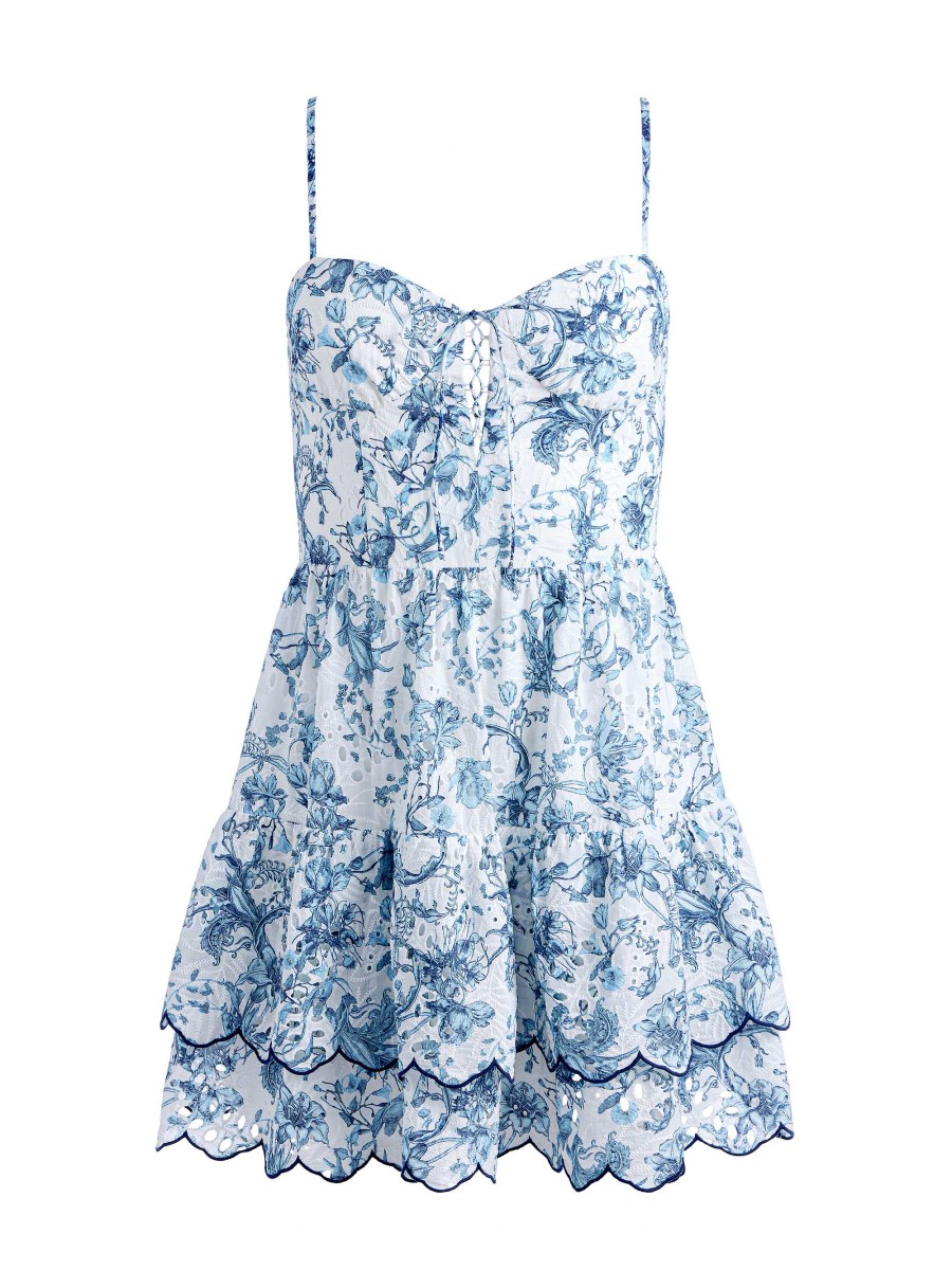 Alice and Olivia Daisy Tiered Ruffle Mini Dress | Dresses