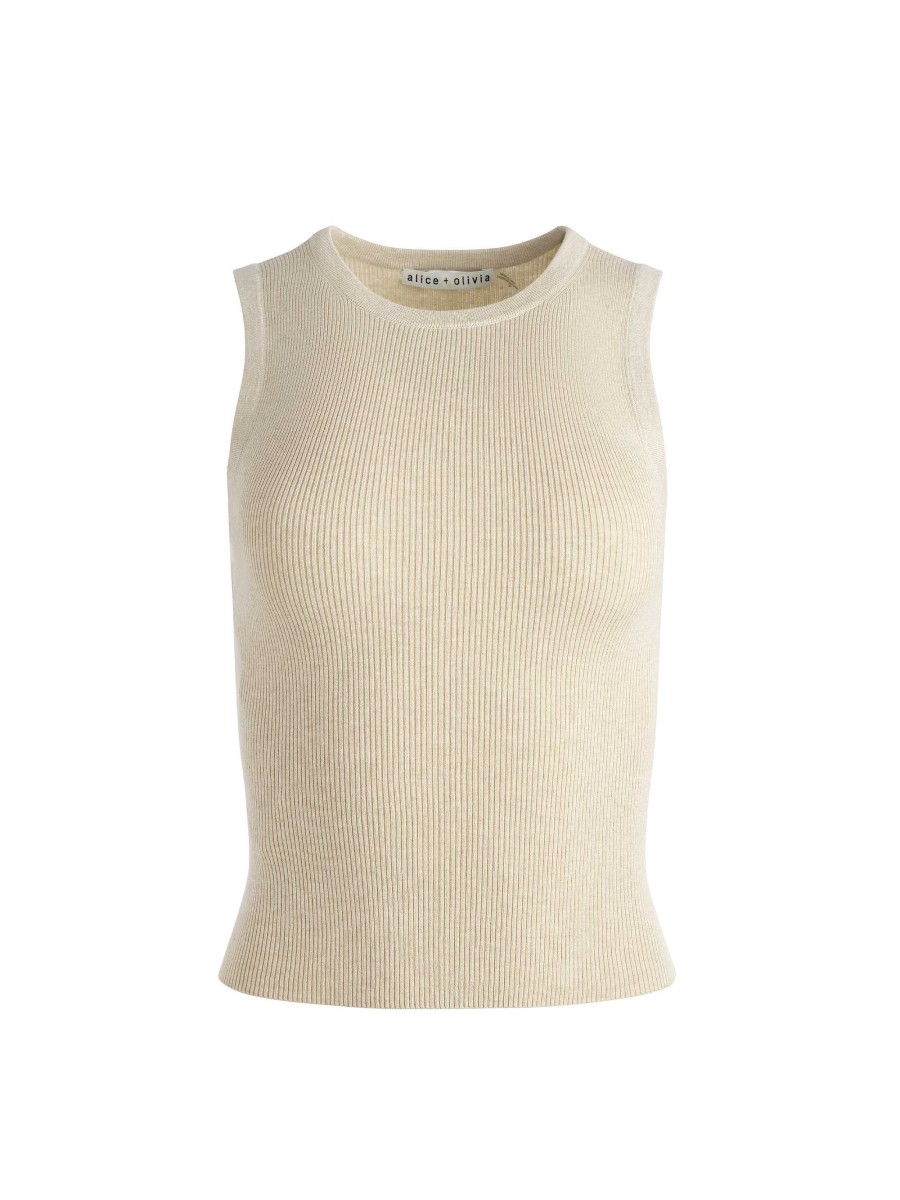 Alice and Olivia Tonita Ribbed Tank | Tops