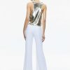 Alice and Olivia Avril Sequin Boxy Tank | Tops