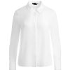 Alice and Olivia Willa Relaxed Placket Top With Piping Detail | Tops