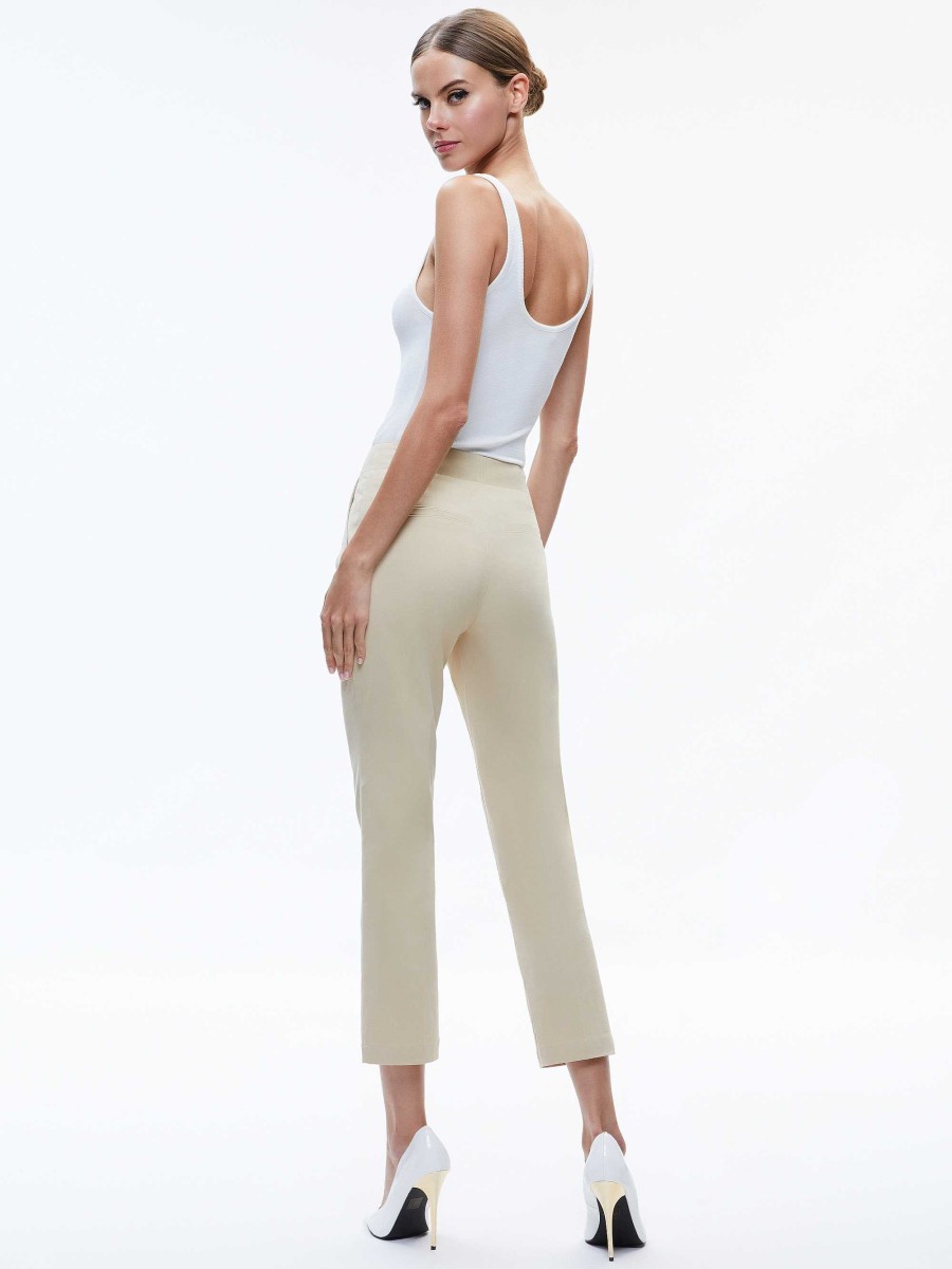 Alice and Olivia Nicky Chino Waistband Slim Ankle Pant | Pants