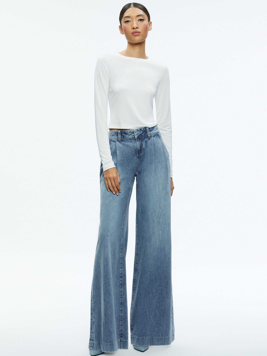 Alice and Olivia Eric Low Rise Jean | Pants