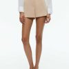 Alice and Olivia Mara Crossover Waistband Clean Short | Shorts