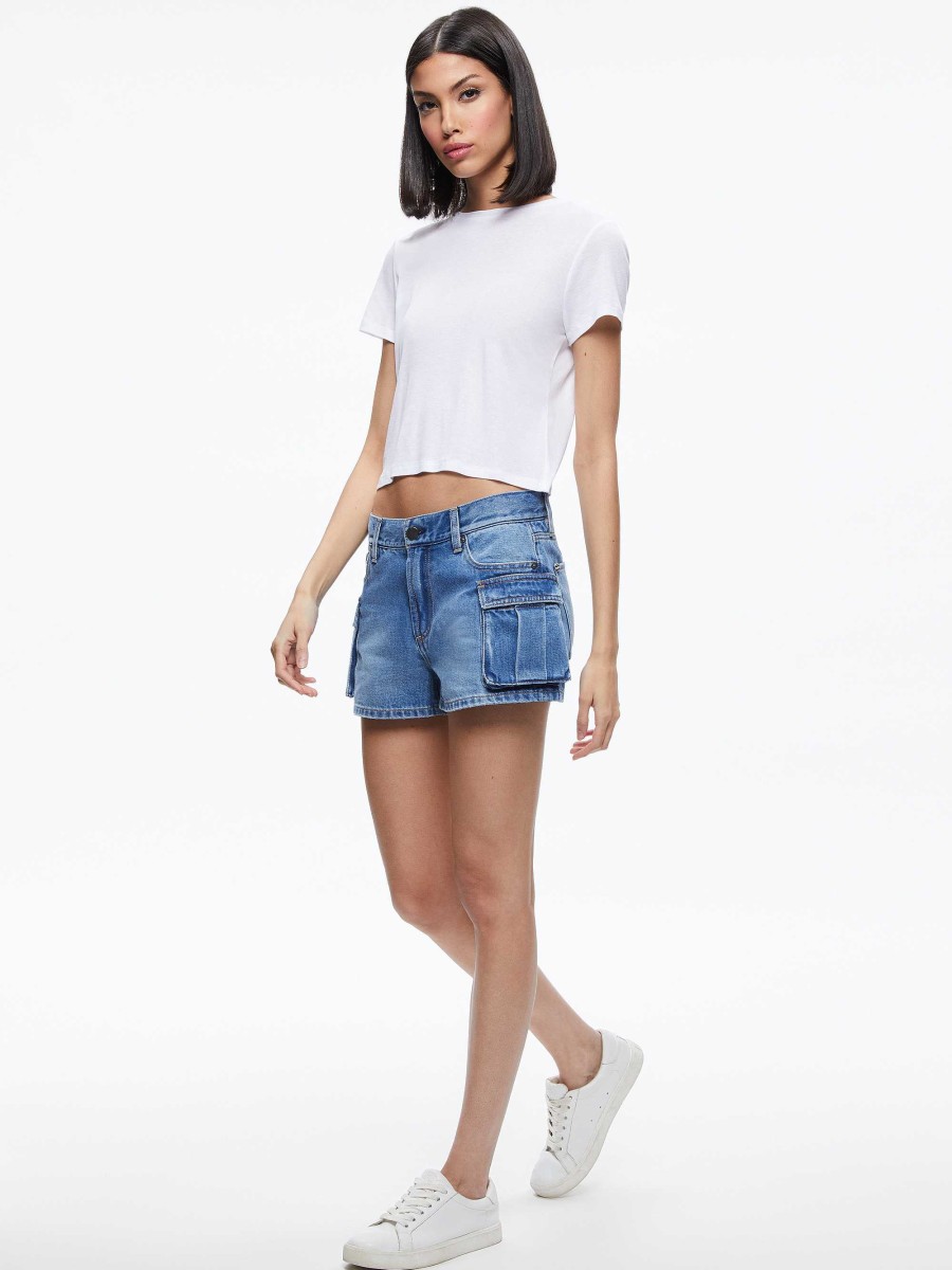 Alice and Olivia Cay Low Rise Cargo Short | Shorts