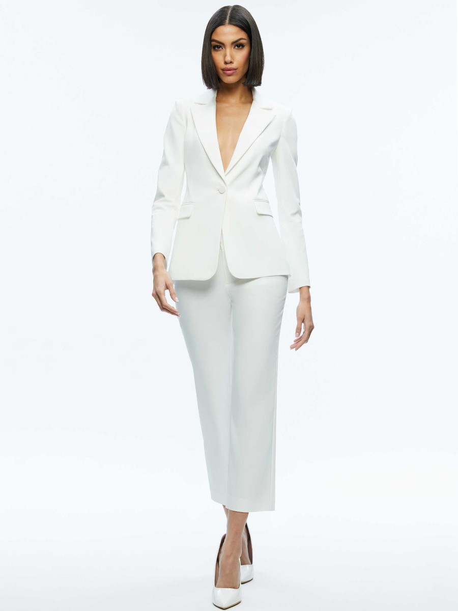 Alice and Olivia Macey Slit Sleeve Blazer | Jackets + Coats