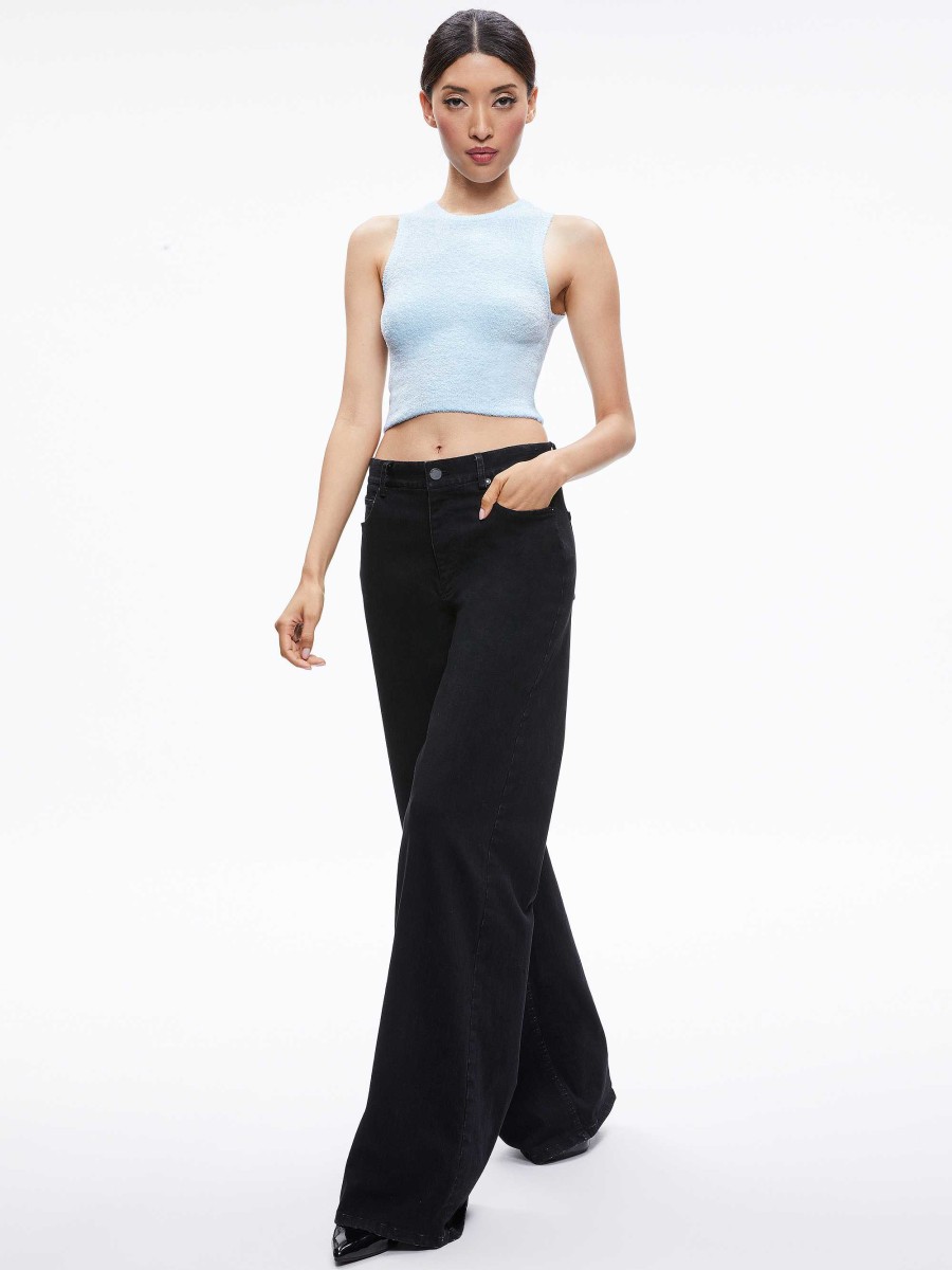 Alice and Olivia Amity Sleeveless Cropped Tank | Tops