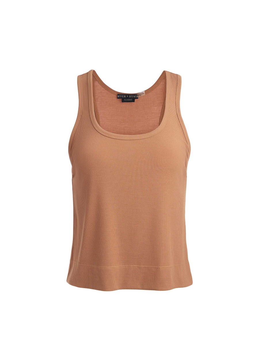 Alice and Olivia Avril Boxy Tank | Tops